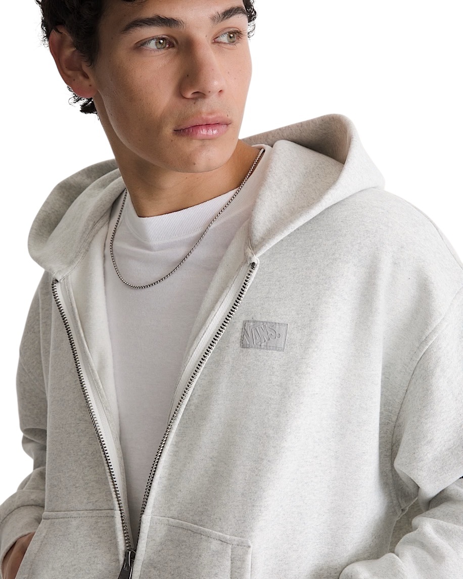 Vans Premium Full Zip Hoodie - Ash Heather