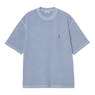 Carhartt WIP S/S Nelson Waffle T-Shirt - Gentle Blue (Garment Dyed)
