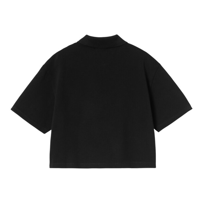 Carhartt WIP W' S/S Carhartt Script Polo TS - Black/White