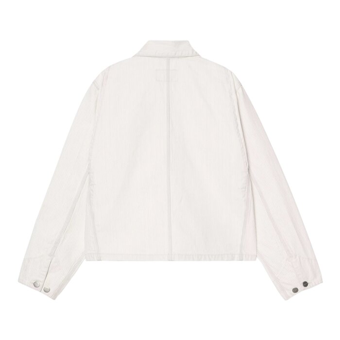 Carhartt WIP W' Mercer Chore Coat - Mercer Stripe Graphite/Wax Bleached