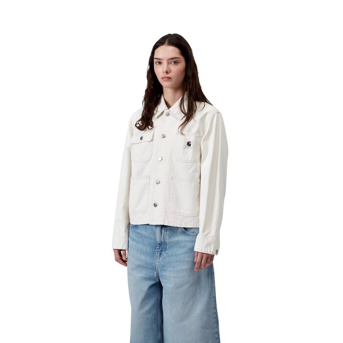 Carhartt WIP W' Mercer Chore Coat - Mercer Stripe Graphite/Wax Bleached