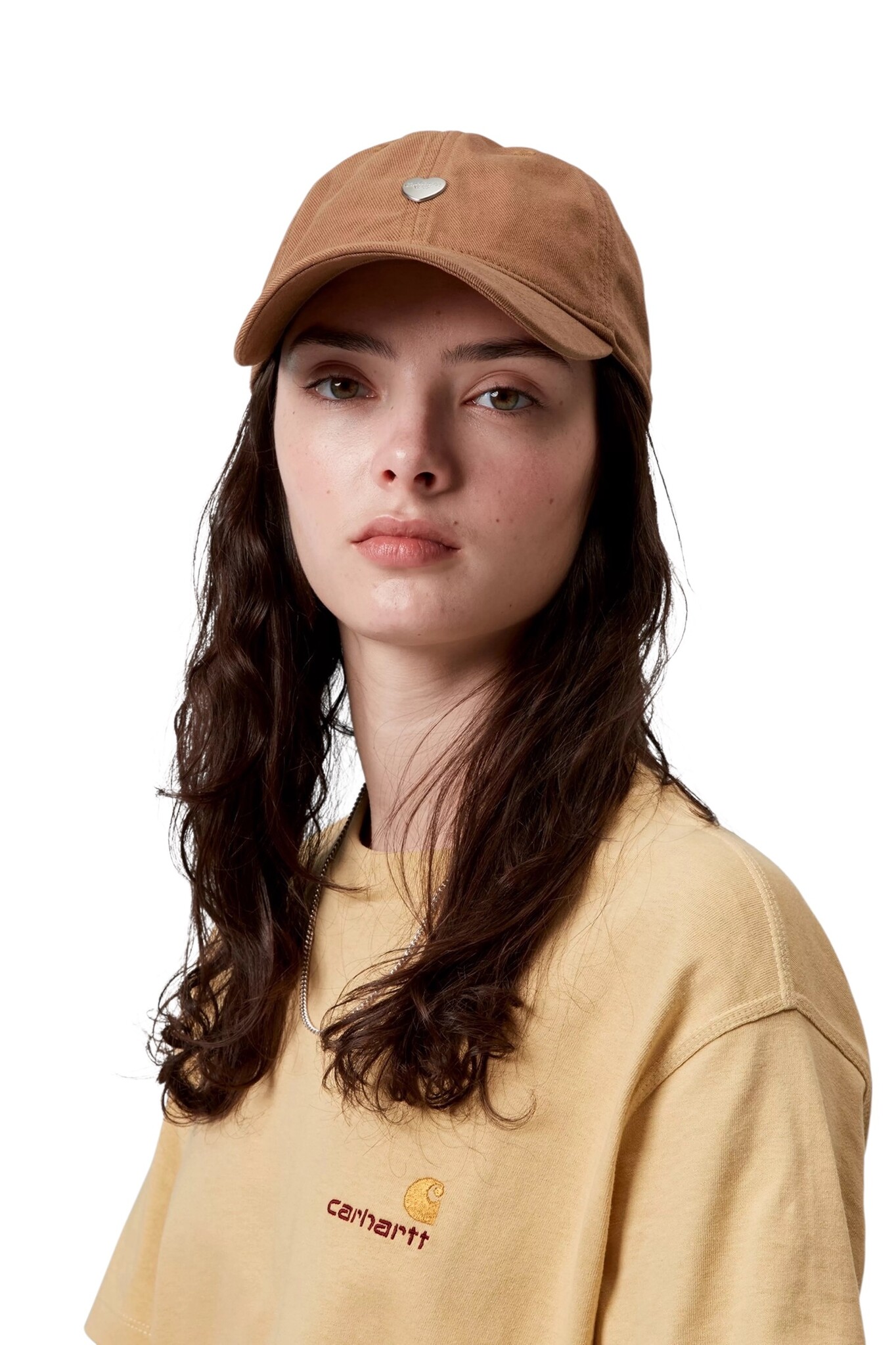 Carhartt WIP Heart Metal Cap - Hamilton Brown/Silver