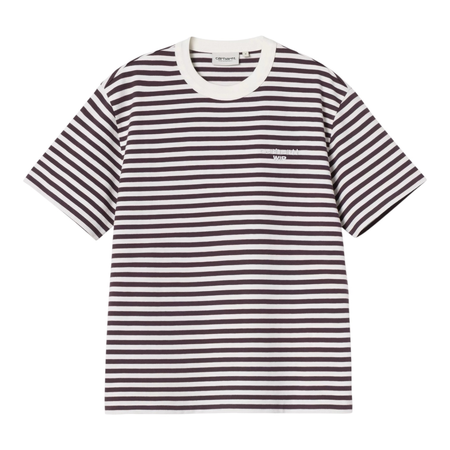 Carhartt WIP W' S/S Ezra T-Shirt - Ezra Stripe/Cozy Purple/Wax