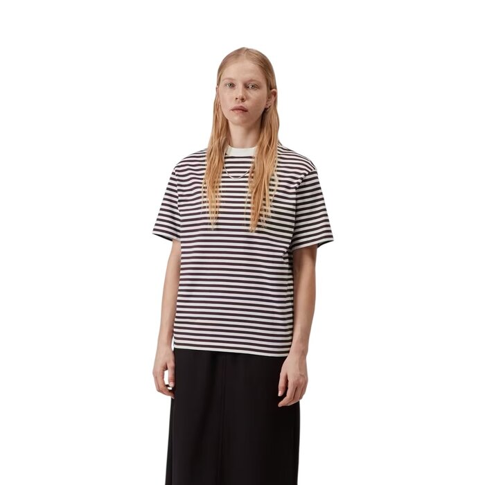 Carhartt WIP W' S/S Ezra T-Shirt - Ezra Stripe/Cozy Purple/Wax