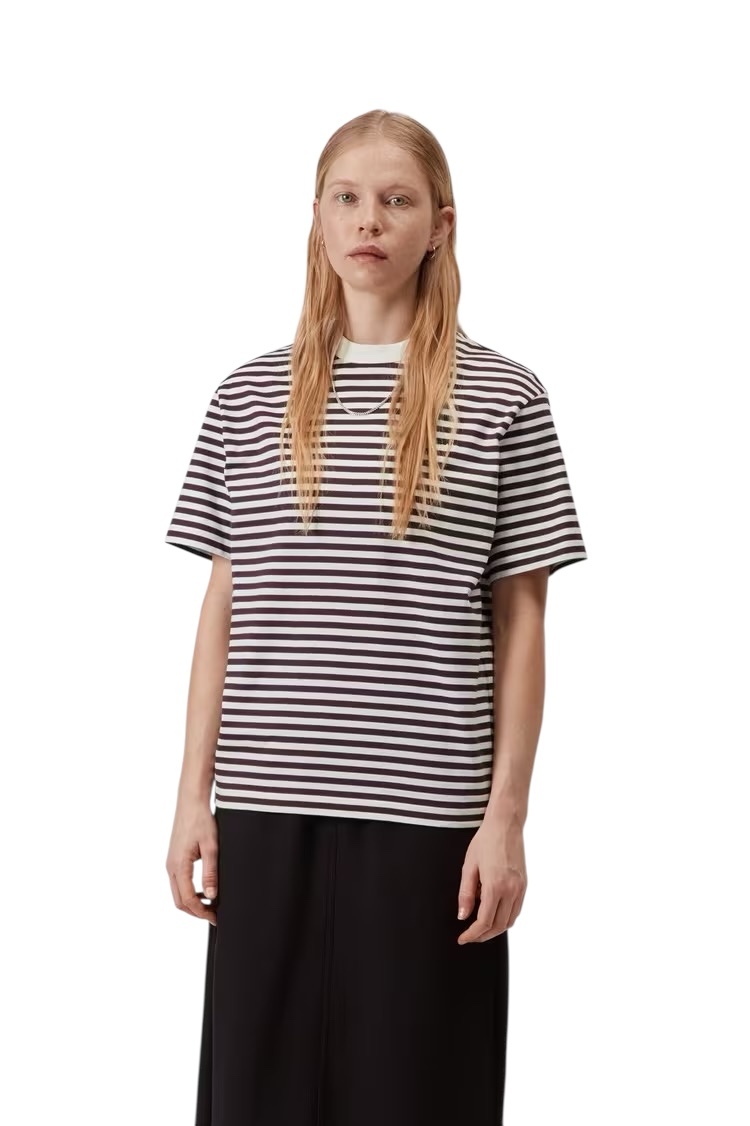 Carhartt WIP W' S/S Ezra T-Shirt - Ezra Stripe/Cozy Purple/Wax