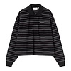 W' L/S Mabel Polo - Mabel Stripe/Black