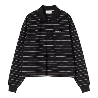 Carhartt WIP W' L/S Mabel Polo - Mabel Stripe/Black