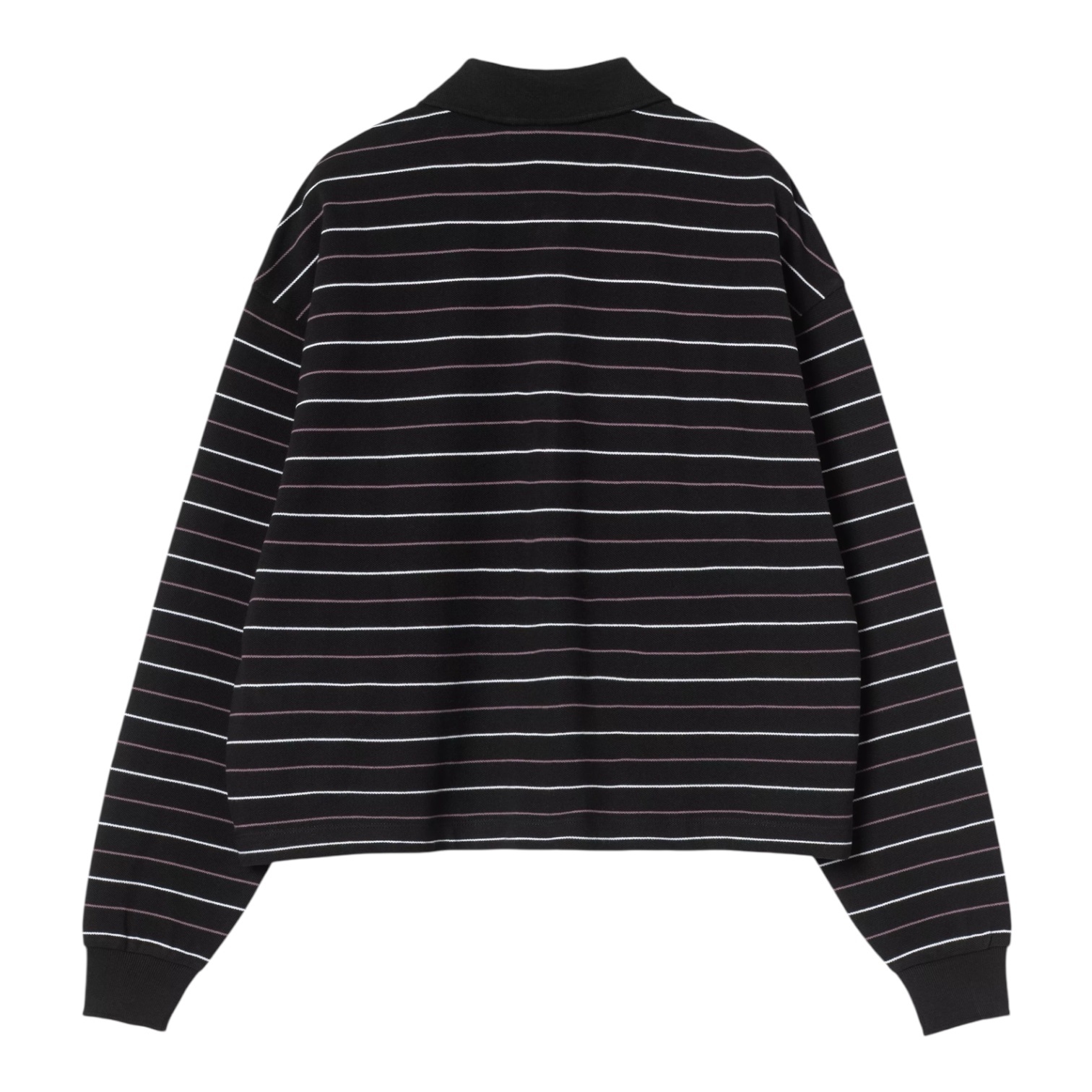Carhartt WIP W' L/S Mabel Polo - Mabel Stripe/Black