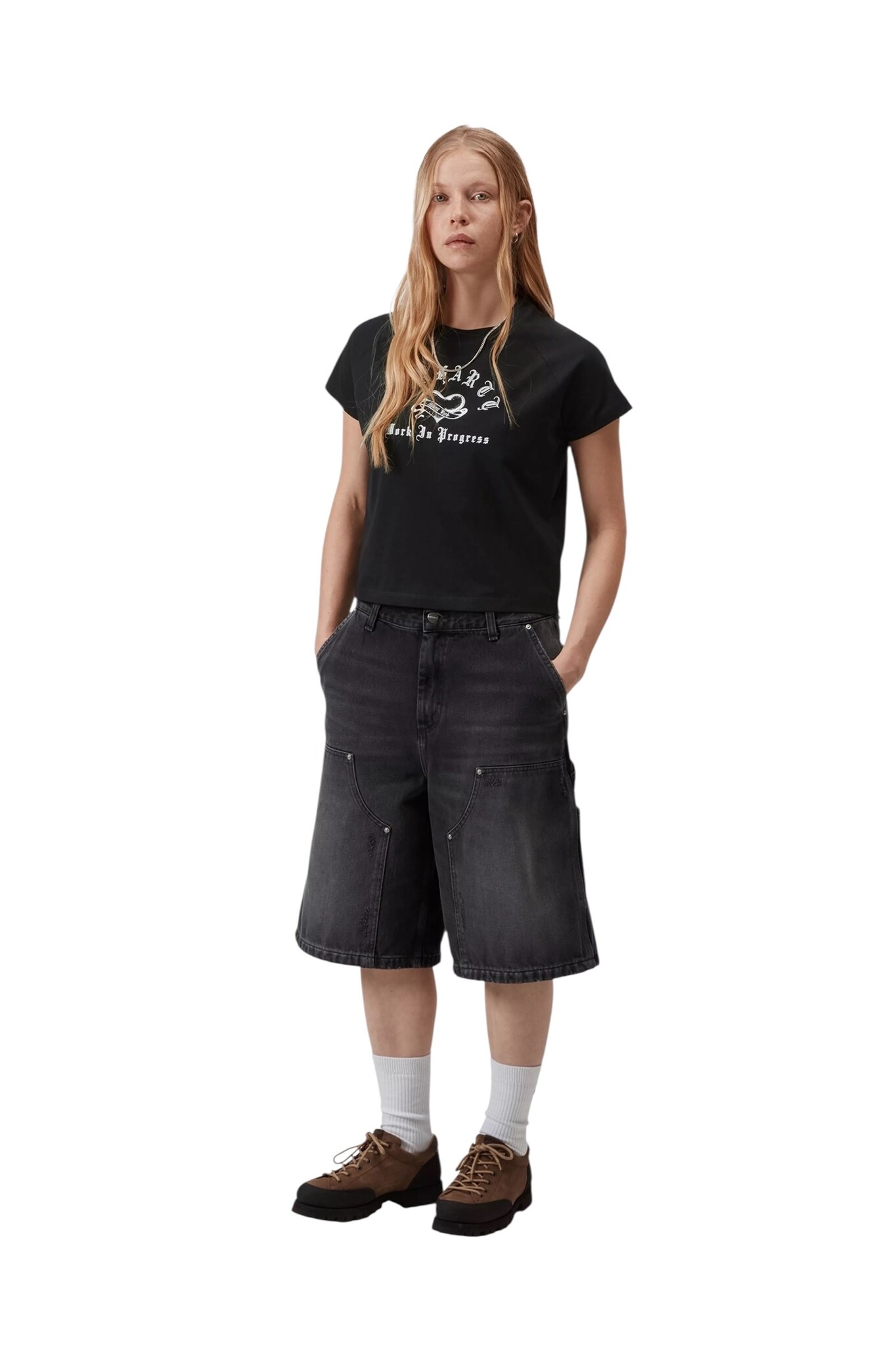 Carhartt WIP W' S/S Honest Work T-Shirt - Black/White