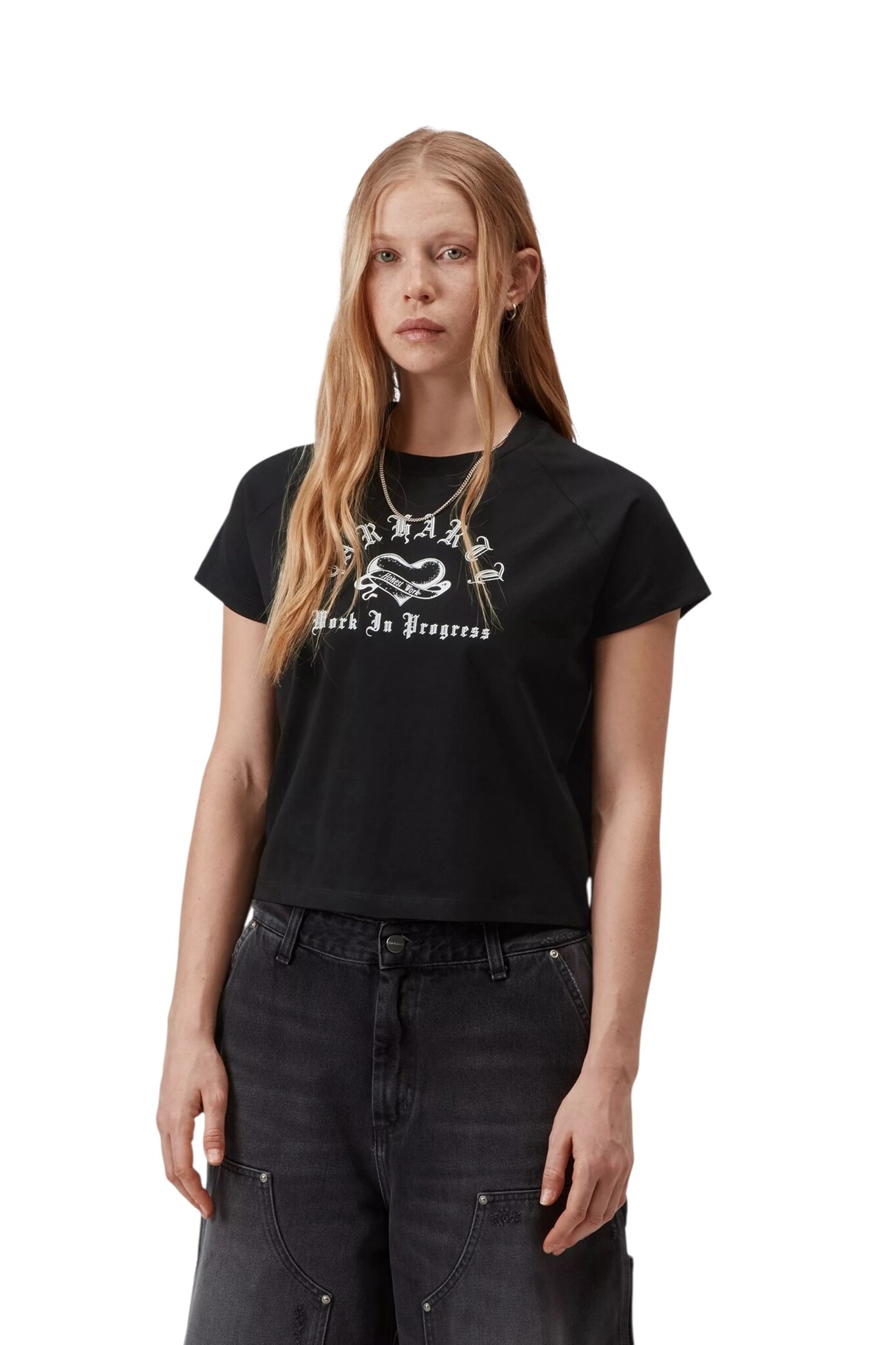 Carhartt WIP W' S/S Honest Work T-Shirt - Black/White