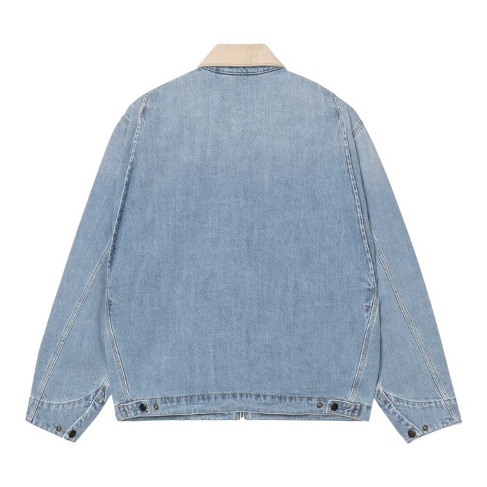 Carhartt WIP OG Detroit Jacket - Blue/Dusty H Brown (Burst Washed)