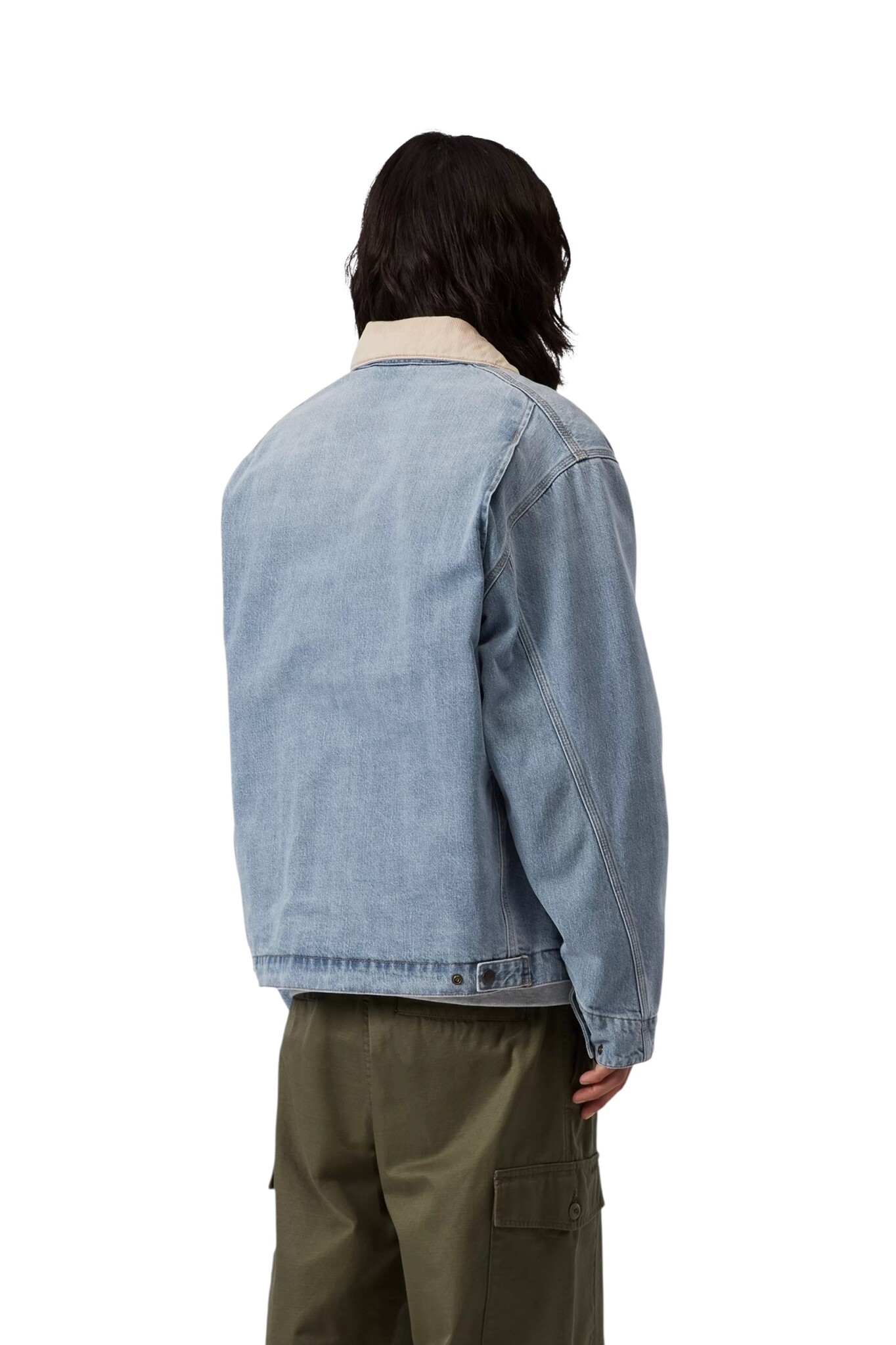 Carhartt WIP OG Detroit Jacket - Blue/Dusty H Brown (Burst Washed)