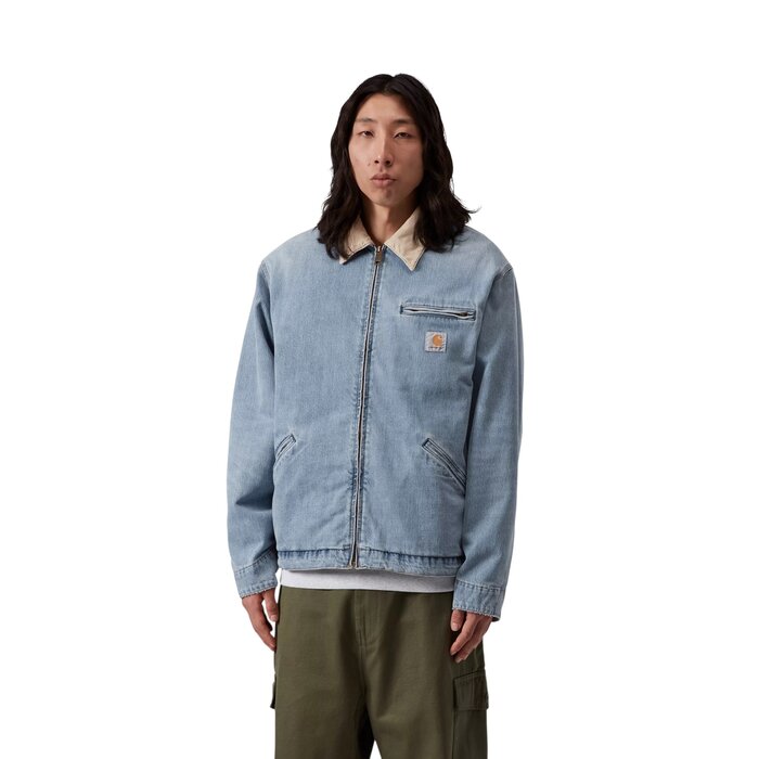 Carhartt WIP OG Detroit Jacket - Blue/Dusty H Brown (Burst Washed)