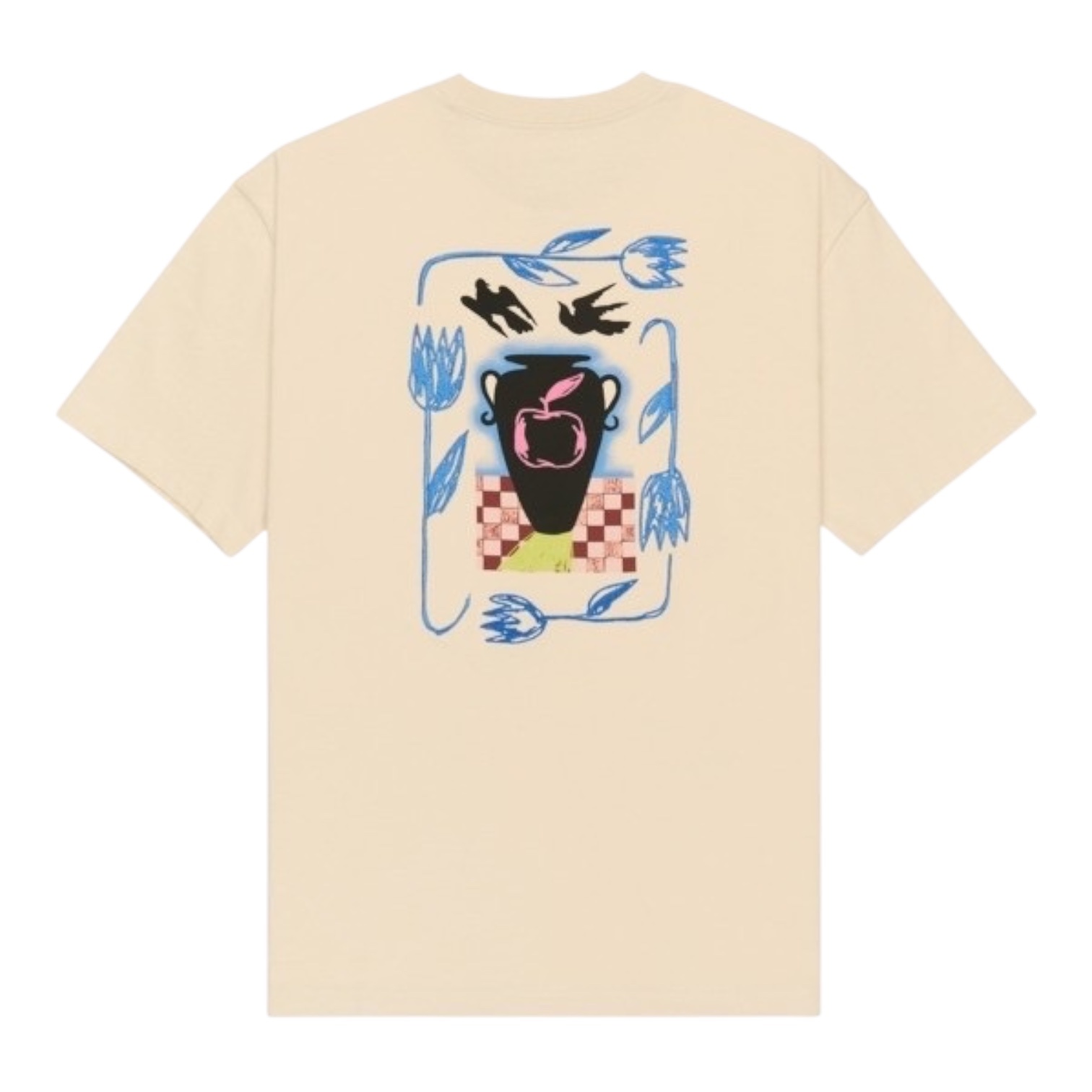 Ruca Antonia Figueiredo Love Birds S/S T-Shirt - Moonbeam