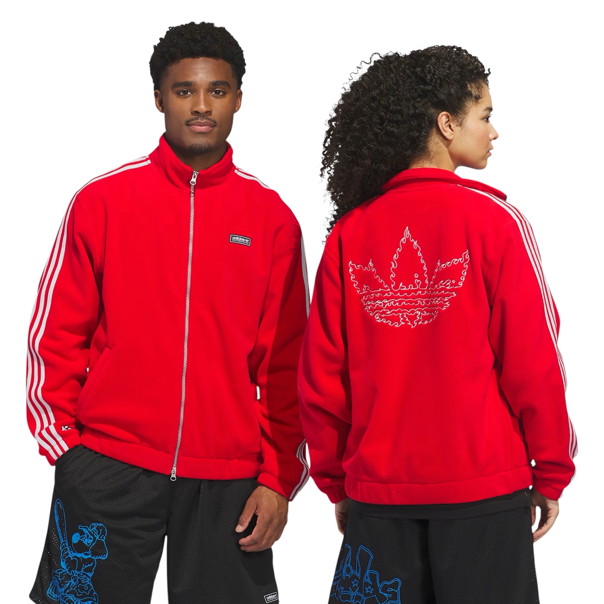 Adidas Skateboarding Kogan Jacket - Better Scarlet/Light Solid Grey