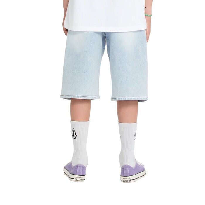 Volcom Billow Denim Short (Youth) - Desert Dirt Indigo