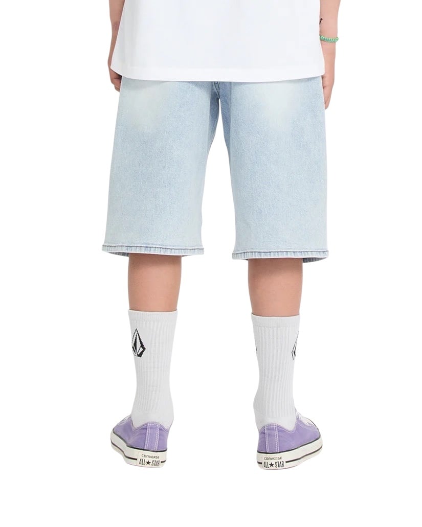 Volcom Billow Denim Short (Youth) - Desert Dirt Indigo