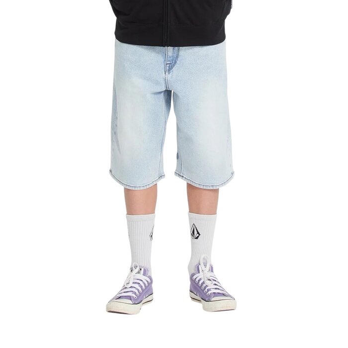 Volcom Billow Denim Short (Youth) - Desert Dirt Indigo