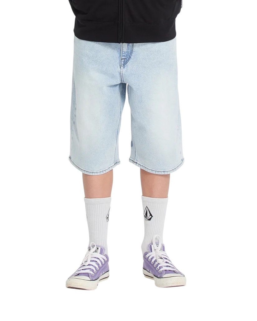 Volcom Billow Denim Short (Youth) - Desert Dirt Indigo
