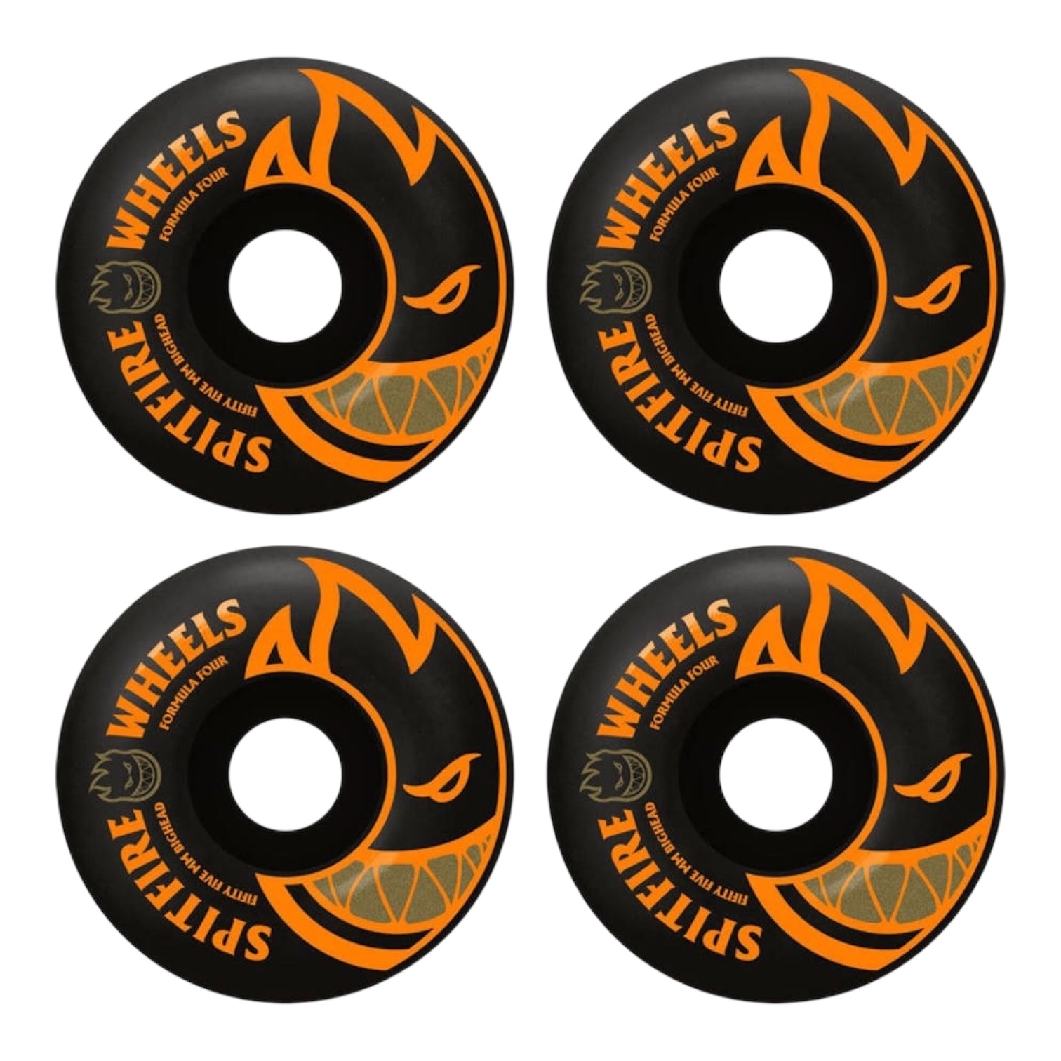 Spitfire Bighead Wheels 99A/53MM - Black/Orange