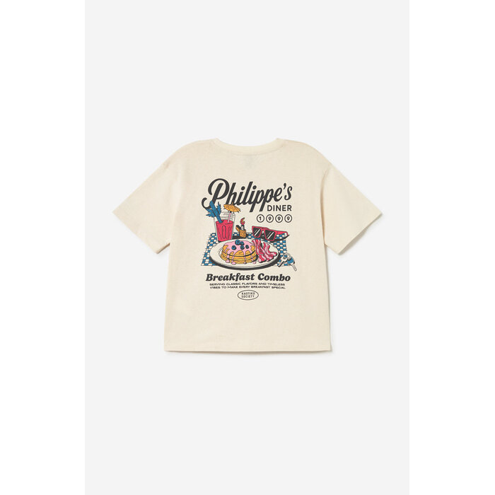 Kaotiko Breakfast Road T-Shirt - Ivory