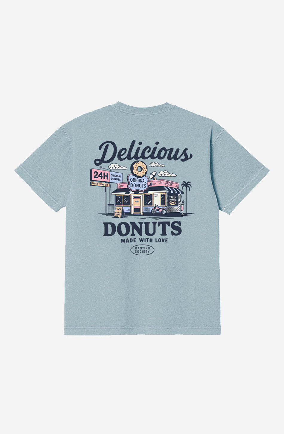 Kaotiko Delicious Donuts T-Shirt - Fresh Green