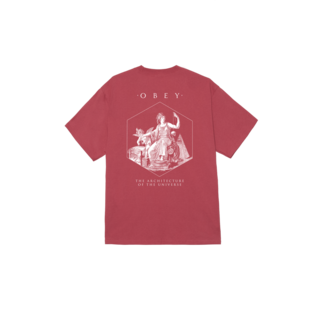 Obey Architecture Of The Uni T-shirt - Mineral Red