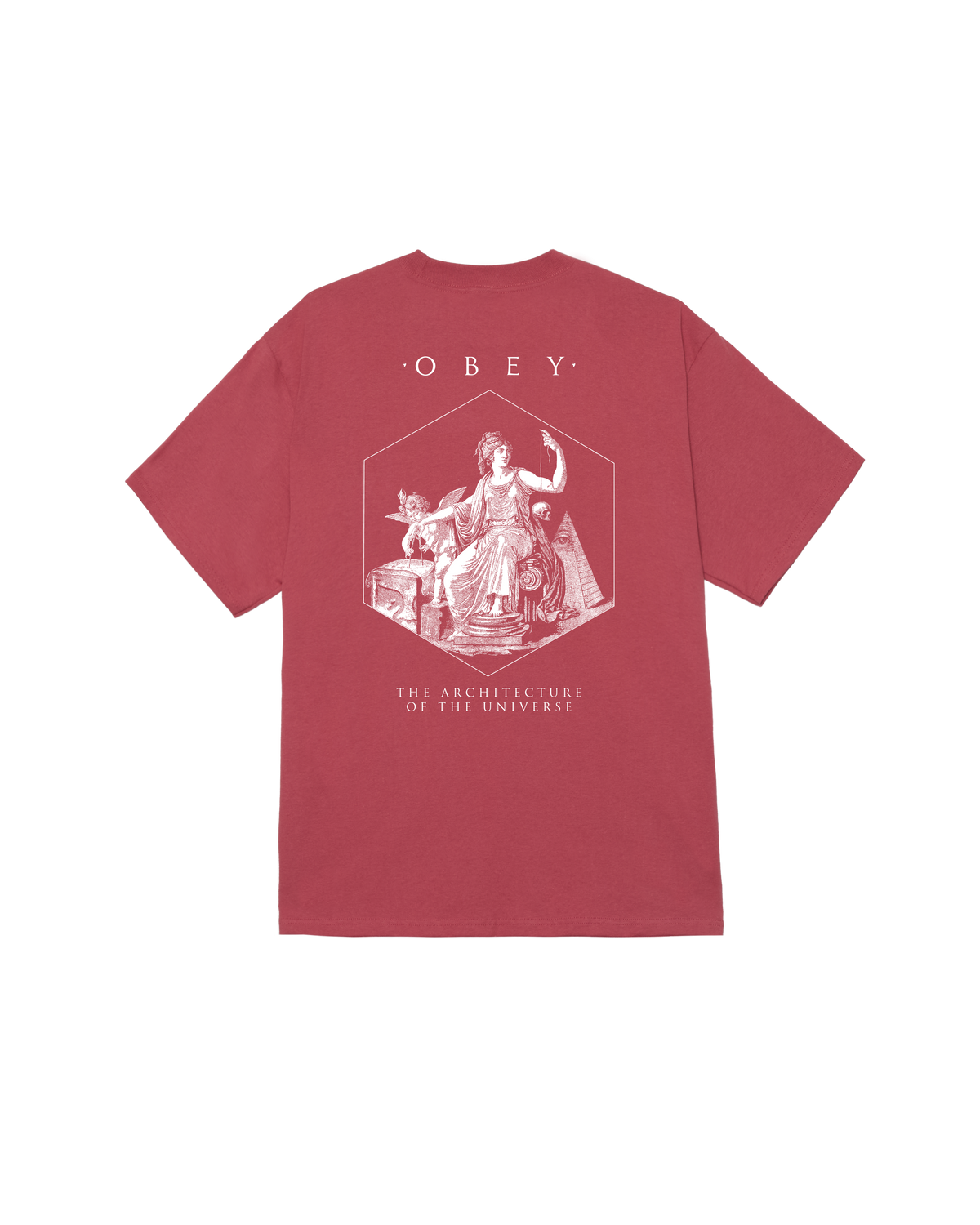Obey Architecture Of The Uni T-shirt - Mineral Red