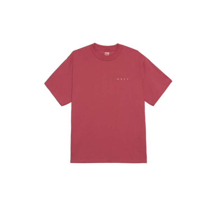 Obey Architecture Of The Uni T-shirt - Mineral Red