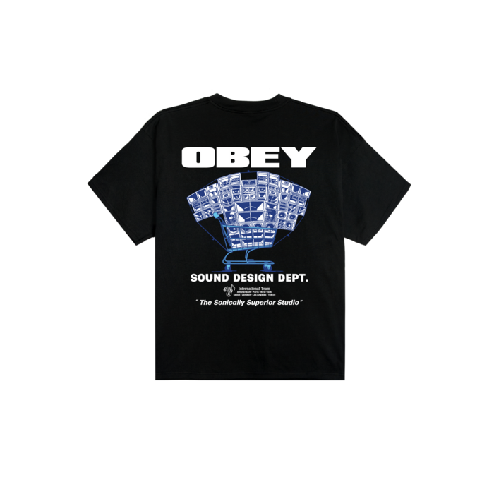 Obey Sound Design Dept T-Shirt - Black