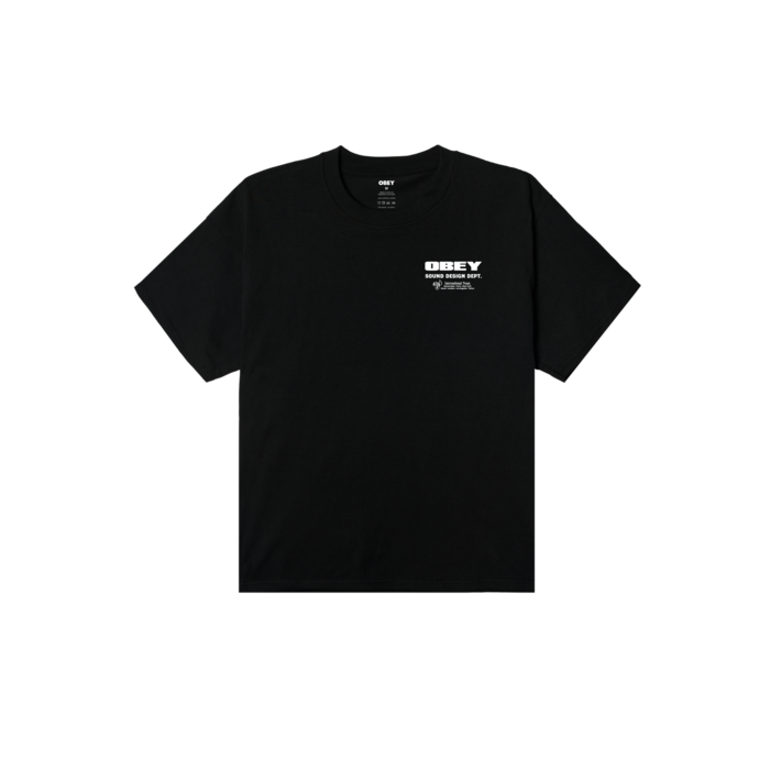 Obey Sound Design Dept T-Shirt - Black
