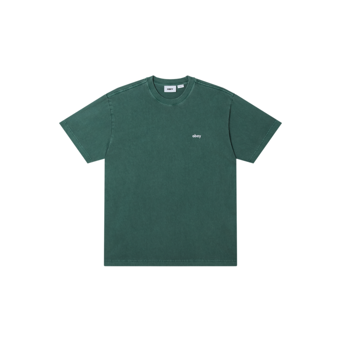Obey Lowercase Pigment T-Shirt - Pigment Pine Needle