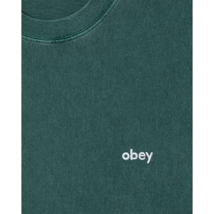 Obey Lowercase Pigment T-Shirt - Pigment Pine Needle