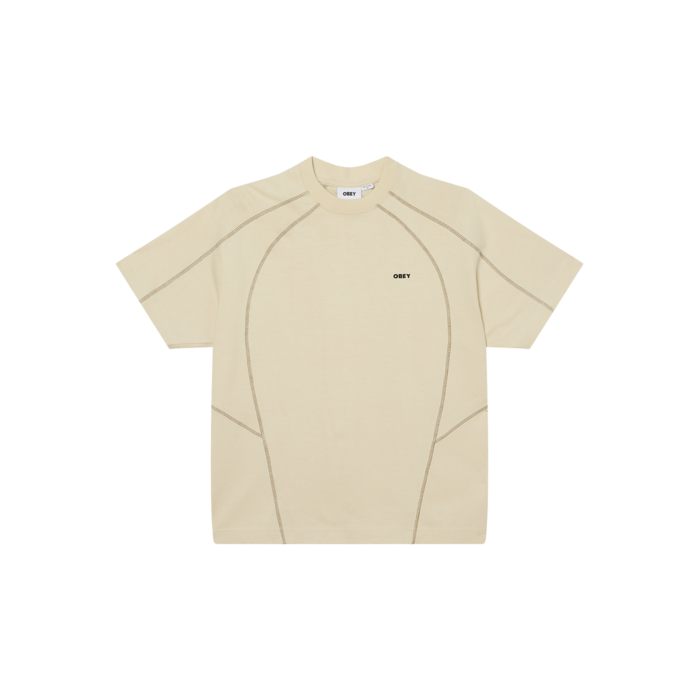 Obey Contrast Stitch Tee - Silver Birch