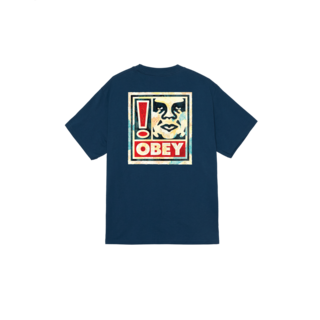 Obey Exclamation T-shirt - Harbor Blue