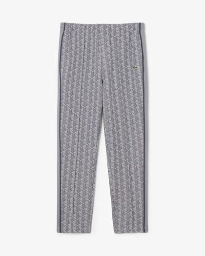 Lacoste Pantalon de survêtement Paris Monogramme - Gris Clair/Gris Foncé
