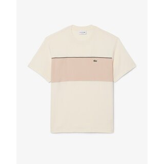 Lacoste T-shirt color-block coton - Beige