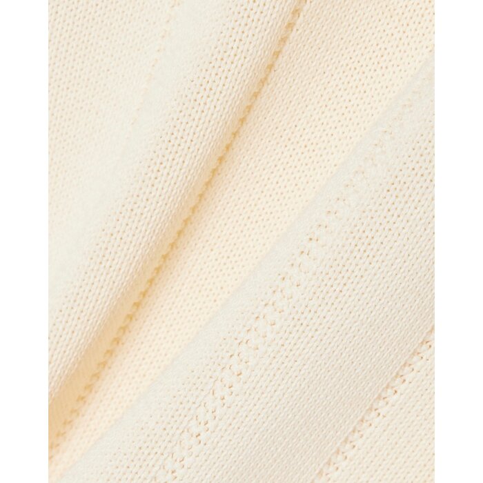 Lacoste Polo Maille Côtelée Fluide - Blanc