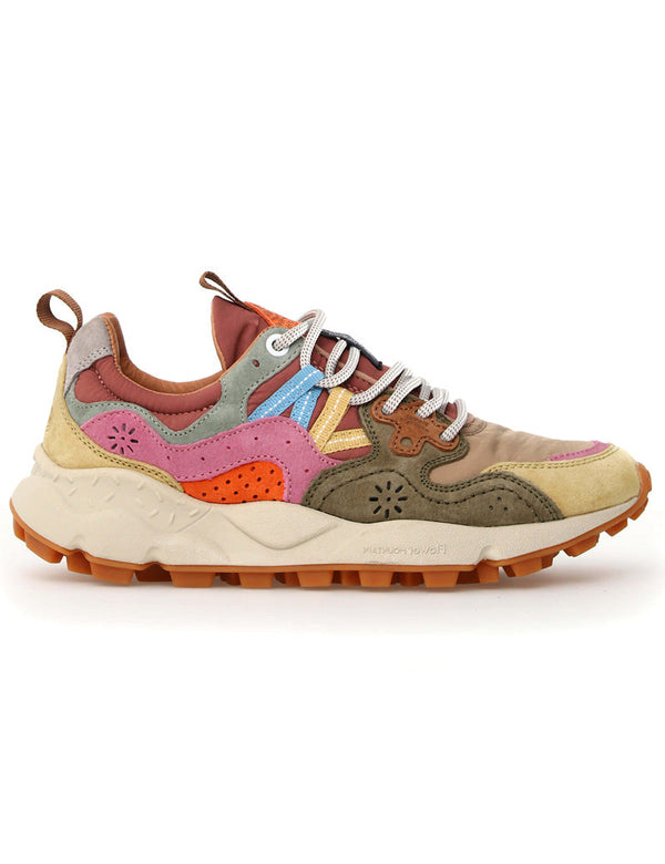 Flower Mountain Yamano 3 Woman - Cream/Military/Pink