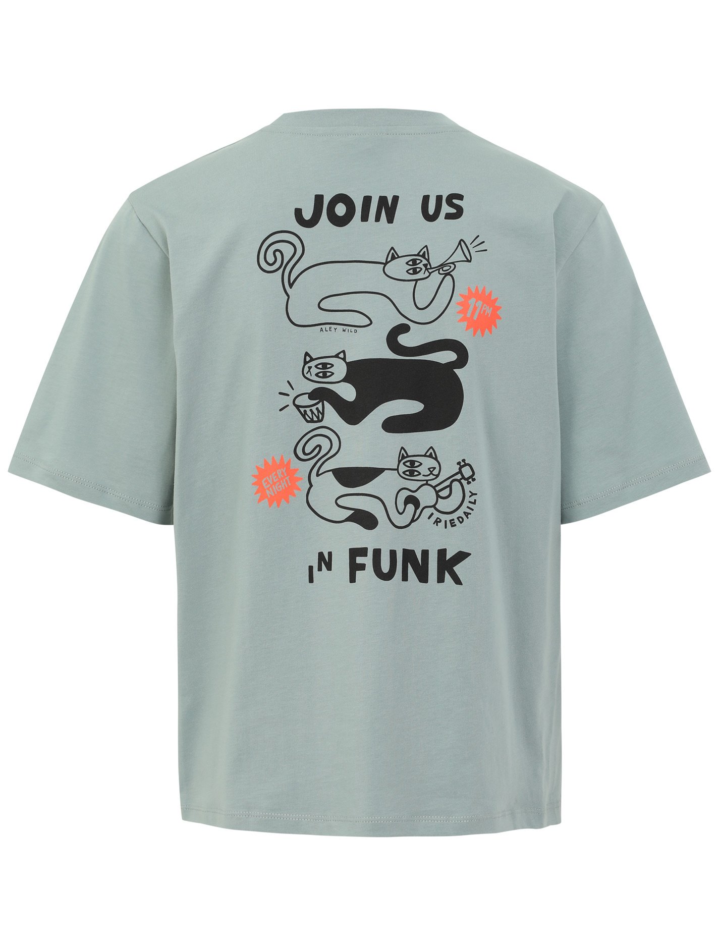 Irie Daily W' Cat FunkT-Shirt - Dark Slate