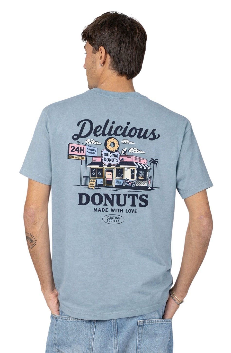 Kaotiko Delicious Donuts T-Shirt - Fresh Green