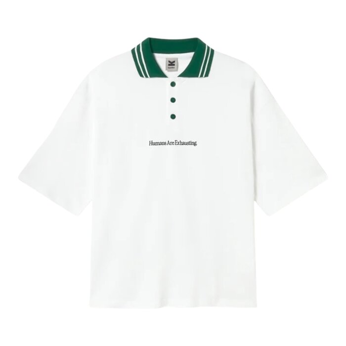 Kaotiko Polo Humans Are Exhausting - White