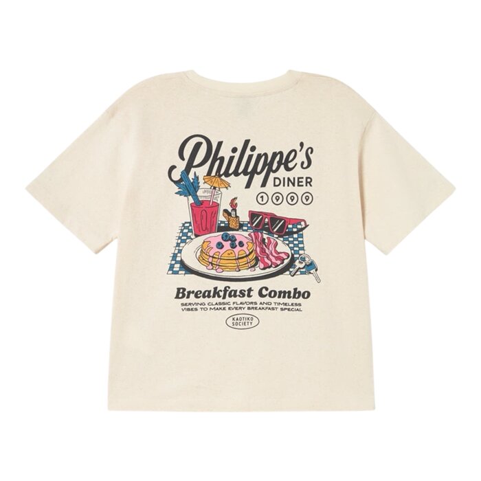 Kaotiko Breakfast Road T-Shirt - Ivory