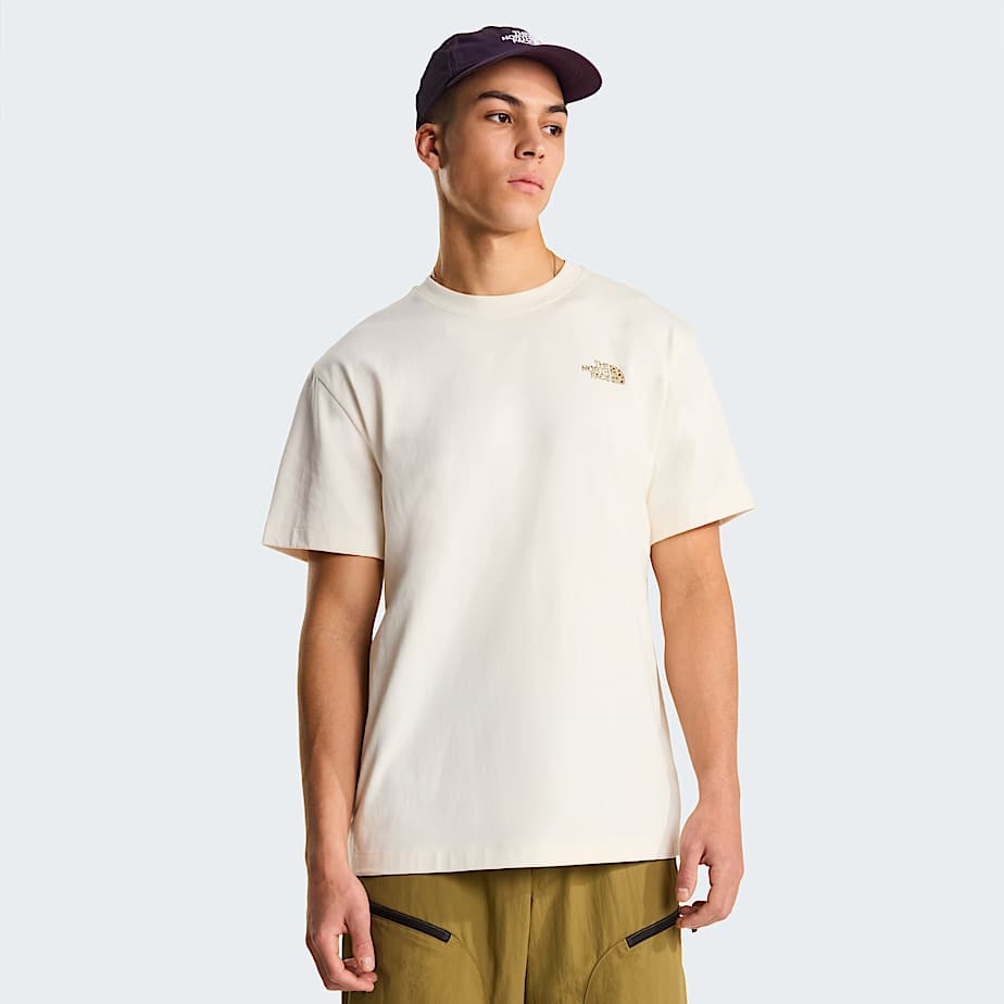 The North Face M' TNF Snack RX S/S Tee - White Dune
