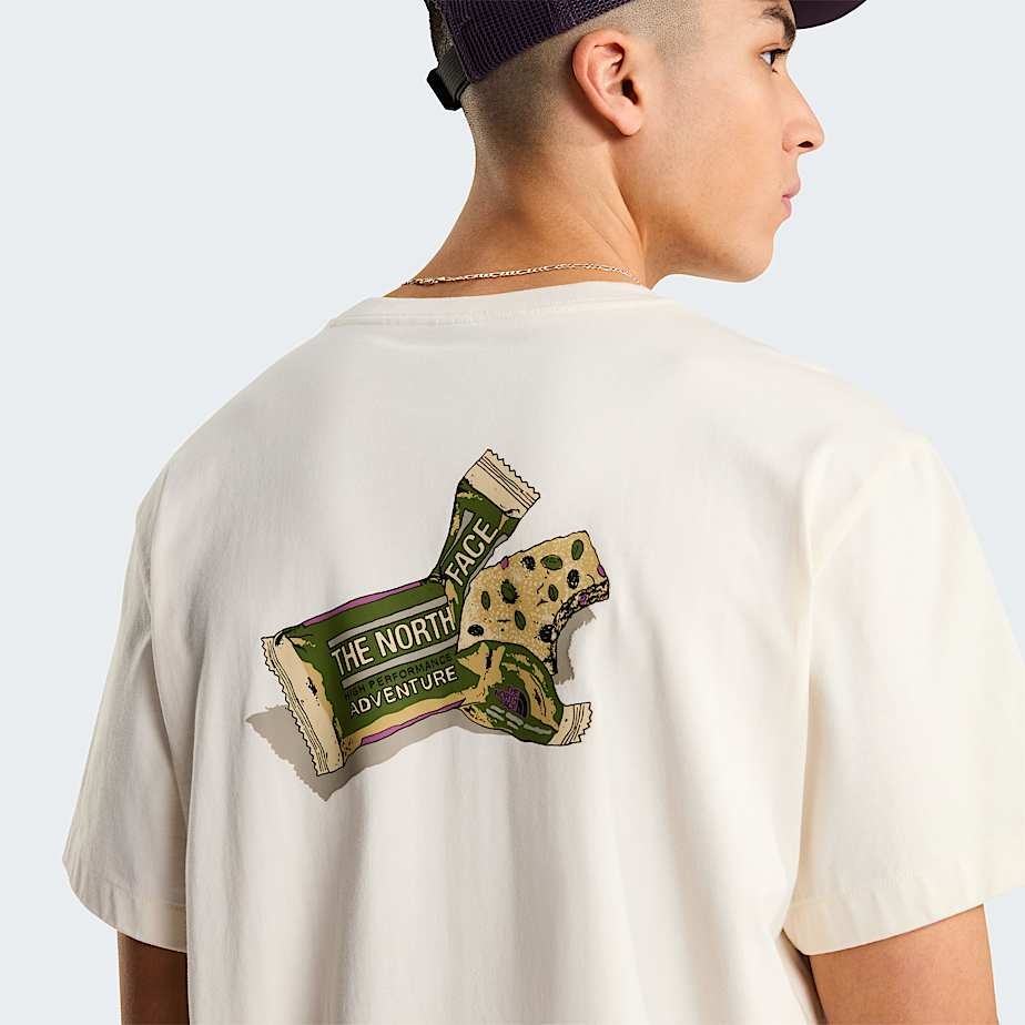 The North Face M' TNF Snack RX S/S Tee - White Dune