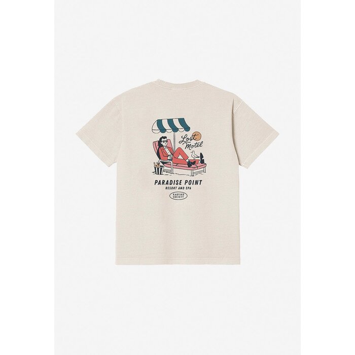 Kaotiko Lost Motel Man T-Shirt - Ivory