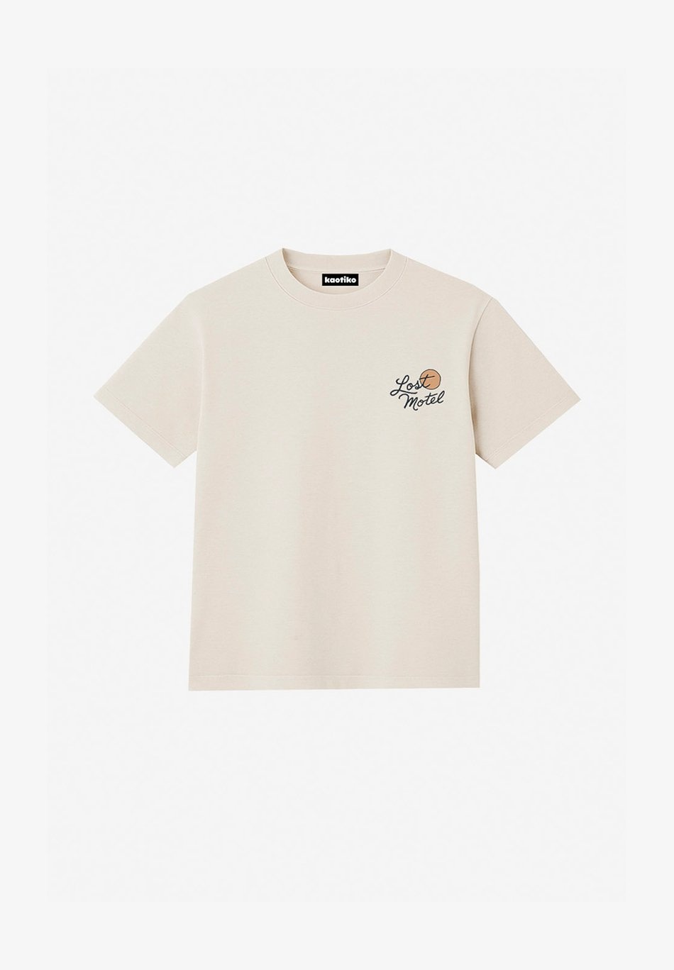 Kaotiko Lost Motel Man T-Shirt - Ivory