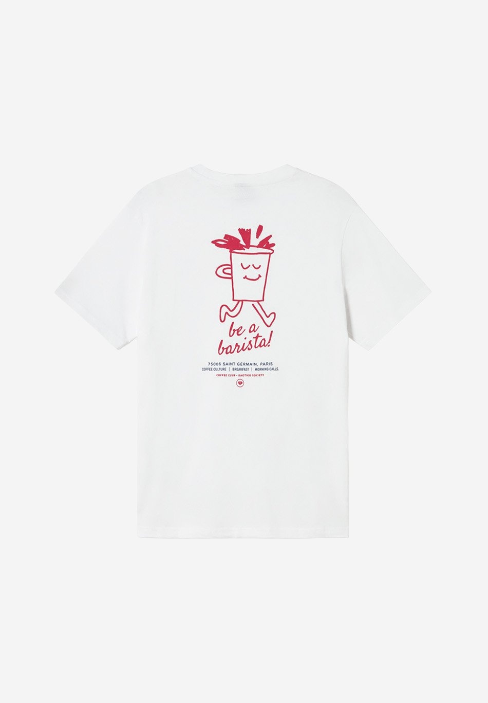 Kaotiko Barista T-Shirt - White