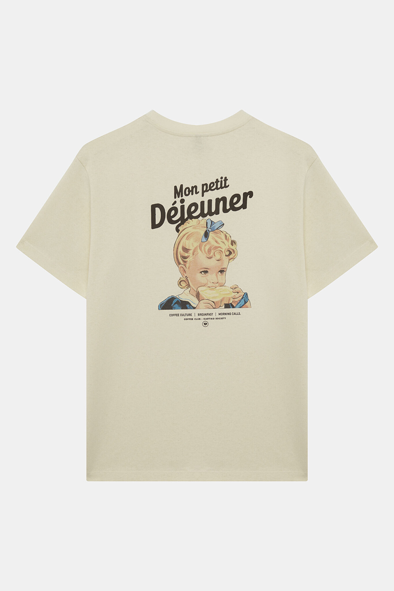 Kaotiko Mon Petit Déjeuner T-Shirt - Ivory