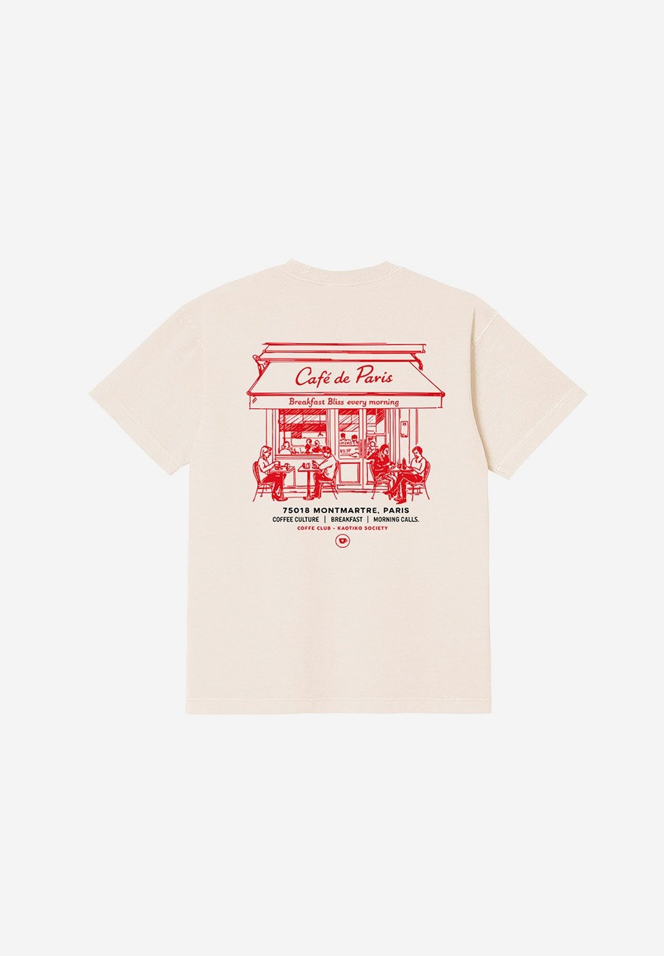Kaotiko Morning Calls T-Shirt - Ivory